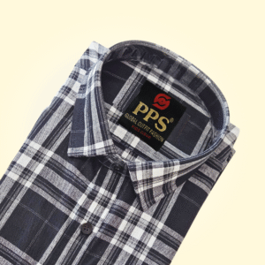 Shadow Grid Cotton Shirt