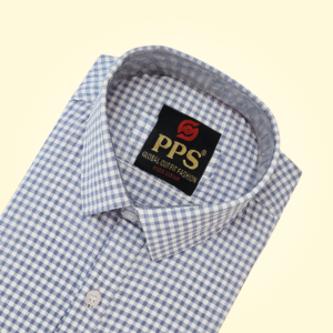 Sky Check Linen Cotton Shirt