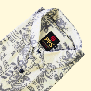 Ivory Ikat Casual Shirt